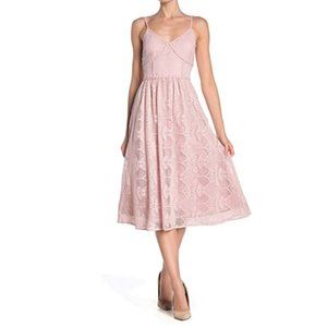 blush pink dress midi